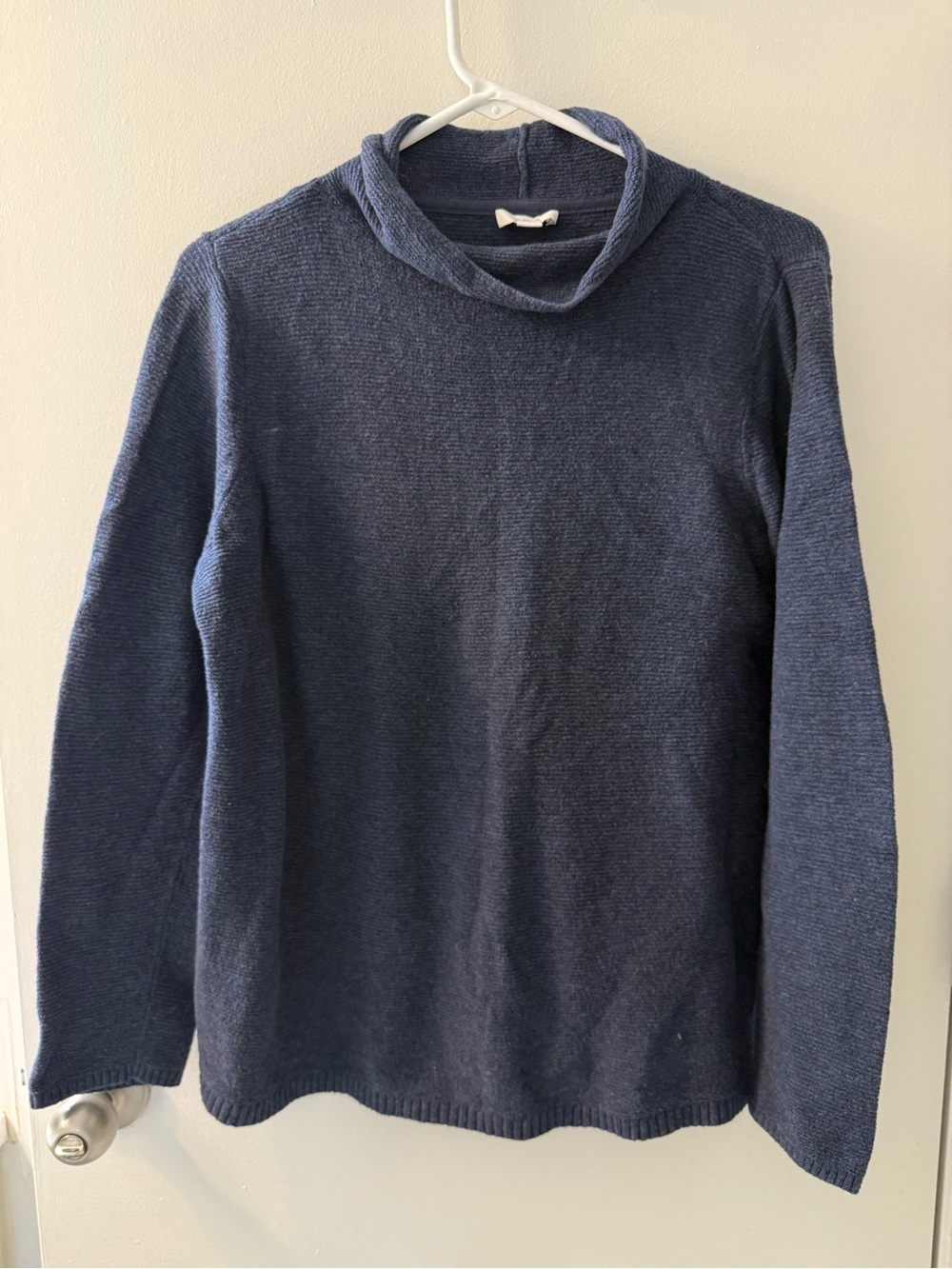 J. Jill Women's Navy Blue Cowl Turtleneck Sweater